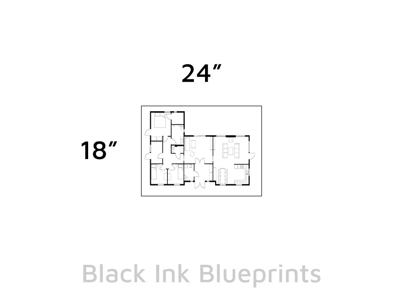 Same Day Black Ink Blueprints