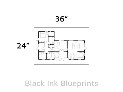 Same Day Black Ink Blueprints